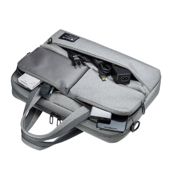 SANWA SUPPLY(サンワサプライ) ノートパソコン対応［〜13.3インチ］ カジュアルPCバッグ キャリーオン対応  グレー BAG-CA11GY | SANWA SUPPLY | 09