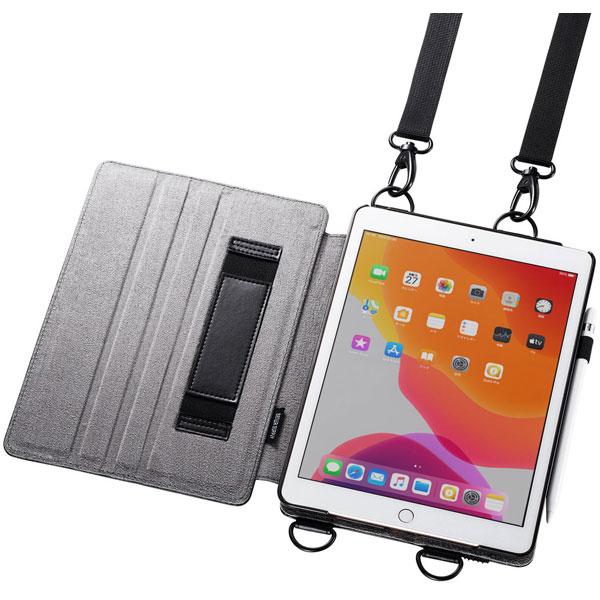 SANWA SUPPLY(サンワサプライ) 10.2インチ iPad（第7世代）用 スタンド機能付きショルダーベルトケース  ブラック PDA-IPAD1612BK｜y-sofmap｜02