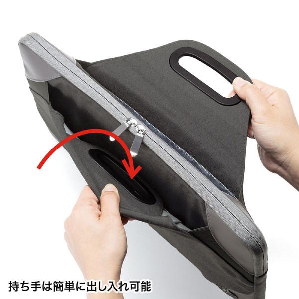 SANWA SUPPLY(サンワサプライ) ノートパソコン対応［〜15.6インチワイド］ 衝撃吸収PCケース  ブラック IN-MF15BK | SANWA SUPPLY | 04