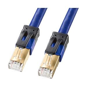 SANWA SUPPLY(サンワサプライ) カテゴリ7A LANケーブル （3m・ブルー） KBT7A03BL 【864】 | SANWA SUPPLY