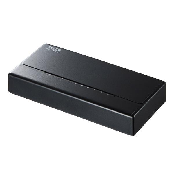 SANWA SUPPLY(サンワサプライ) スイッチングハブ(8ポート・マグネット付き） LAN-SWHP801BK | SANWA SUPPLY | 01