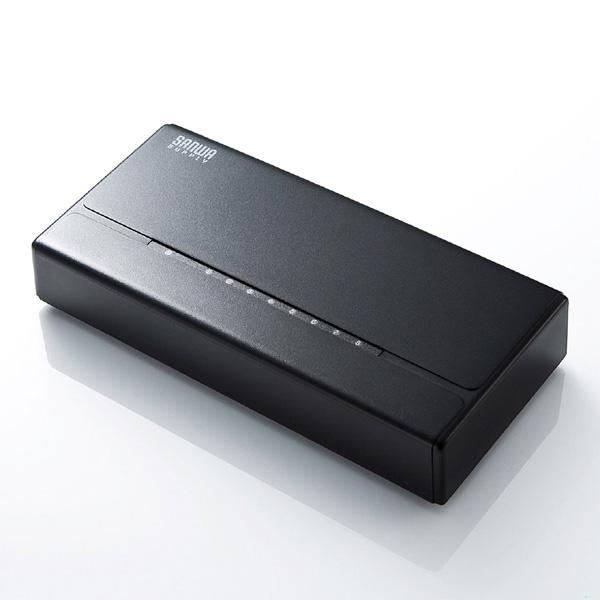 SANWA SUPPLY(サンワサプライ) スイッチングハブ(8ポート・マグネット付き） LAN-SWHP801BK | SANWA SUPPLY | 07