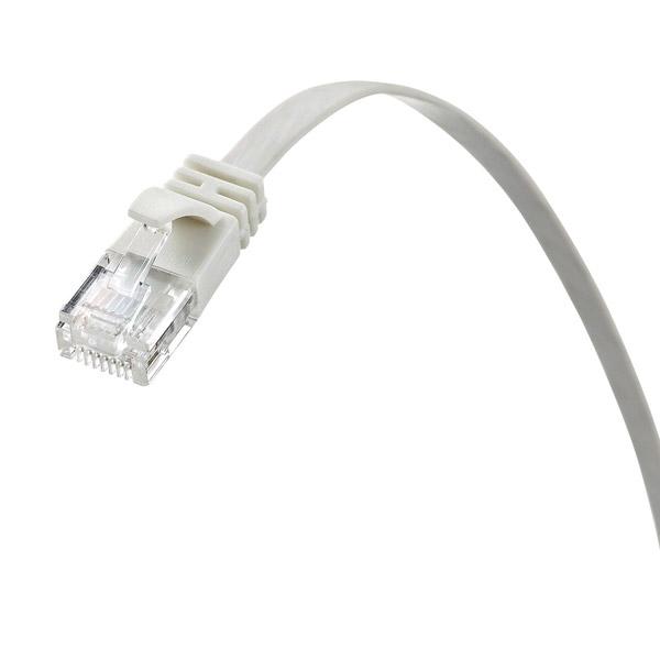 SANWA SUPPLY(サンワサプライ) KB-FL6A-03W LANケーブル ホワイト [3m /カテゴリー6A /フラット] [振込不可] | SANWA SUPPLY | 02