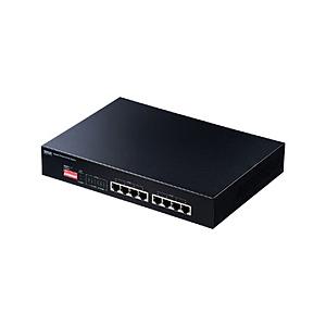 SANWA SUPPLY(サンワサプライ) スイッチングハブ［8ポート /Giga対応］ PoE対応  ブラック LAN-GIGAPOE81 | SANWA SUPPLY