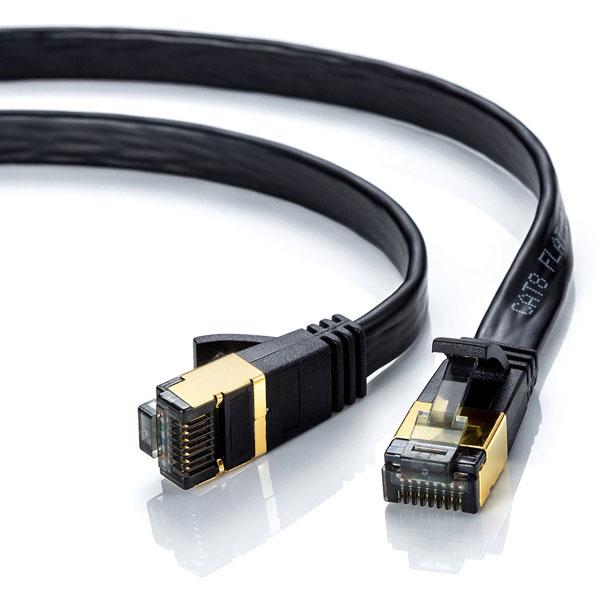 SANWA SUPPLY(サンワサプライ) KB-T8FL-005BK LANケーブル  ブラック ［0.5m /カテゴリー8 /フラット］ | SANWA SUPPLY | 04