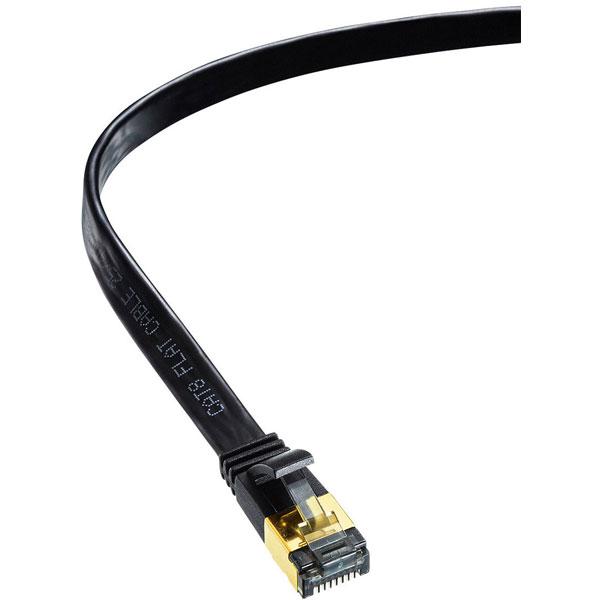 SANWA SUPPLY(サンワサプライ) KB-T8FL-01BK LANケーブル  ブラック ［1m /カテゴリー8 /フラット］ | SANWA SUPPLY | 02