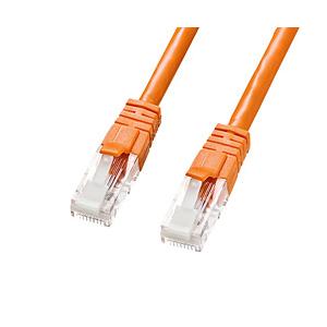 SANWA SUPPLY(サンワサプライ) LANケーブル  オレンジ KB-T6TS-005DN ［0.5m /カテゴリー6 /スタンダード］ | SANWA SUPPLY