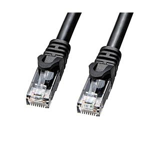 SANWA SUPPLY(サンワサプライ) KB-T6AWP-10BK LANケーブル  ブラック ［10m /カテゴリー6A /屋外用］ | SANWA SUPPLY