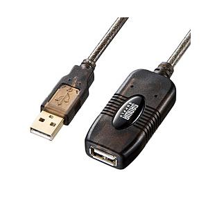 20m延長USBアクティブリピーターケーブル （USB Aコネクタ メス×1（ダウンストリーム） USB Aコネクタ オス×1（アップストリーム）） KB-USB-R220 | SANWA SUPPLY