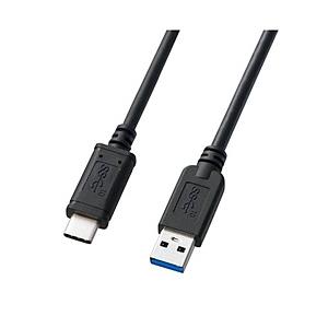 SANWA SUPPLY(サンワサプライ) 1.0m［USB-C ⇔ USB-A］3.1 Gen2ケーブル 転送　ブラック　KU31-CA10 [振込不可] | SANWA SUPPLY