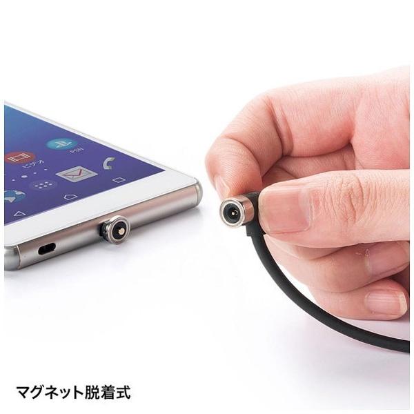 タブレット／スマートフォン対応［USB microB］　脱着式アダプタ 充電　L字 0.1m・ブラック （USB microB→USB microB）　AD-MMG01 | SANWA SUPPLY | 03