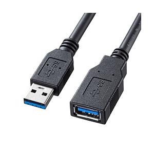 SANWA SUPPLY(サンワサプライ) USB-A延長ケーブル [USB-A オス→メス USB-A /0.5m /USB3.2 Gen1]  ブラック KU30-EN05K 【864】 | SANWA SUPPLY