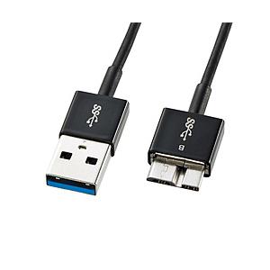 SANWA SUPPLY(サンワサプライ) USB-A ⇔ micro USBケーブル [転送 /0.3m /USB3.2 Gen1]  ブラック KU30-AMCSS03K ［0.3m］ | SANWA SUPPLY