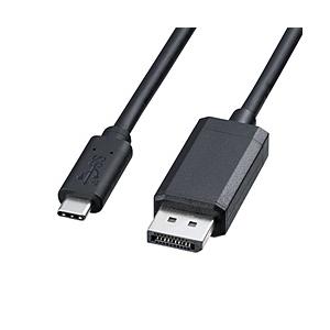 SANWA SUPPLY(サンワサプライ) USB-C ⇔ DisplayPort ケーブル [映像 /2m /4K対応]  ブラック KC-ALCDP20K | SANWA SUPPLY
