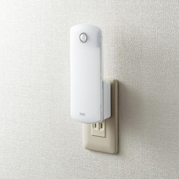 SANWA SUPPLY(サンワサプライ) LEDセンサーライト(壁コンセント用)   USB-LED01N | SANWA SUPPLY | 02