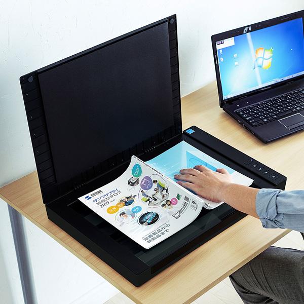 SANWA SUPPLY(サンワサプライ) PSC-12UF　A3対応フラットベッドスキャナ[USB2.0/最大2400dpi] | SANWA SUPPLY | 02