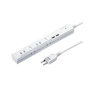 SANWA SUPPLY(サンワサプライ) スリムUSB充電機能付きタップ TAP-SLIM5U-3 | SANWA SUPPLY