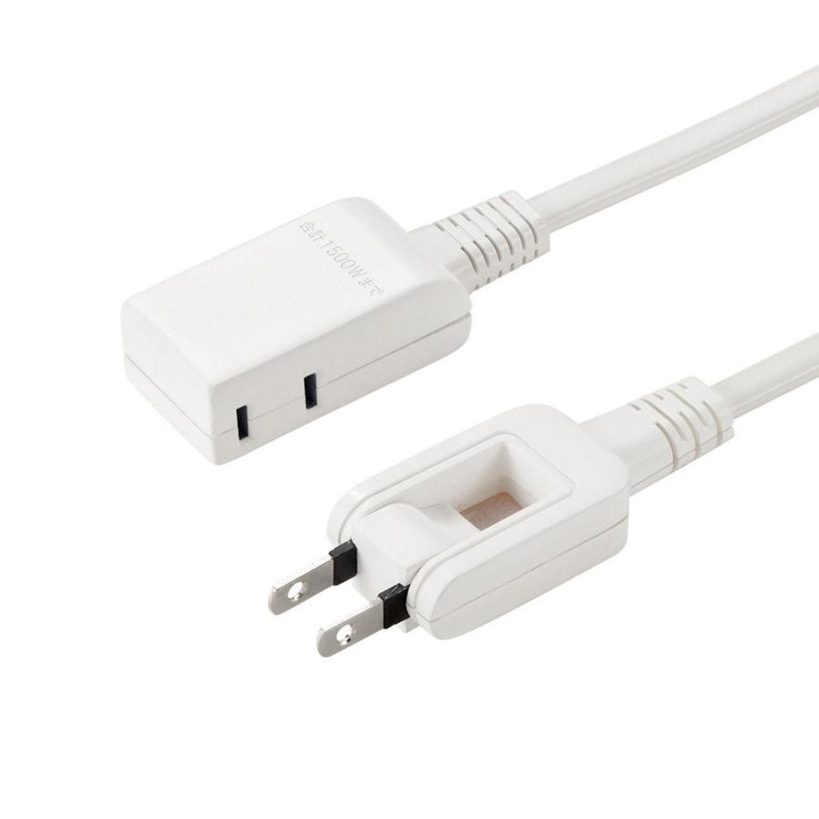 SANWA SUPPLY(サンワサプライ) マイクロタップ　2個口　0.2m　ホワイト   TAP-M602W | SANWA SUPPLY | 01