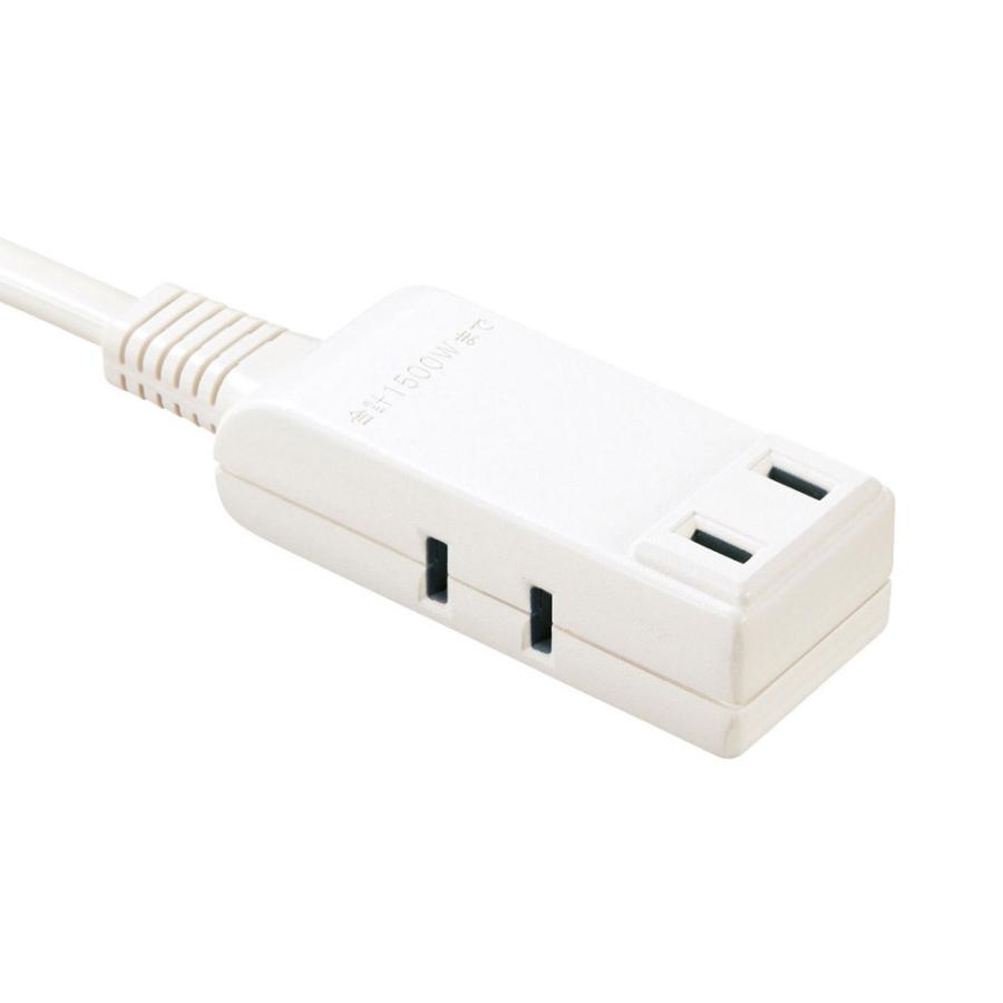 SANWA SUPPLY(サンワサプライ) マイクロタップ　3個口　0.5m　ホワイト   TAP-M705W | SANWA SUPPLY | 02