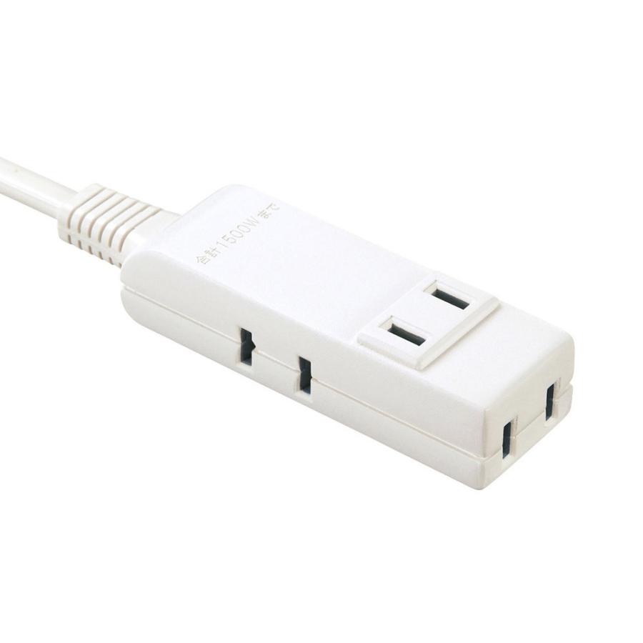 SANWA SUPPLY(サンワサプライ) マイクロタップ　4個口　0.2m　ホワイト   TAP-M802W | SANWA SUPPLY | 02