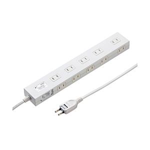 SANWA SUPPLY(サンワサプライ) 雷ガードタップ　3m　ホワイト   TAP-SP2110N-3W | SANWA SUPPLY