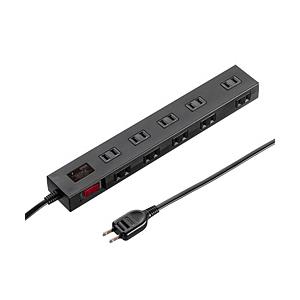 SANWA SUPPLY(サンワサプライ) 雷ガードタップ　5m　ブラック   TAP-SP2110N-5BK | SANWA SUPPLY