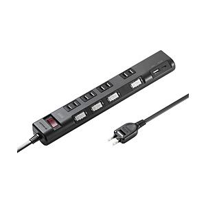 SANWA SUPPLY(サンワサプライ) 節電タップ   TAP-B107UC-3BK ［2ポート］ | SANWA SUPPLY