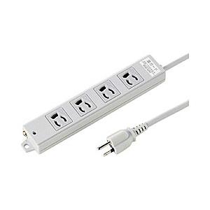 SANWA SUPPLY(サンワサプライ) TAP-K4SP-3 (工事物件雷ガードタップ/3P・4個口・3m） [EU RoHS指令準拠] | SANWA SUPPLY