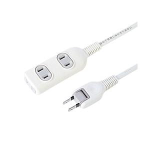SANWA SUPPLY(サンワサプライ) 電源タップ （2ピン式・3個口・3m）　TAP-3W3N | SANWA SUPPLY