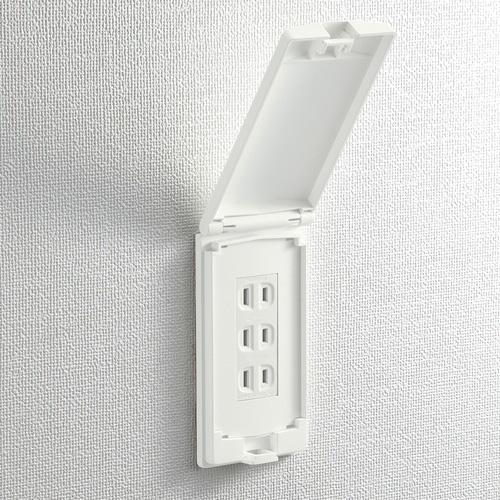 SANWA SUPPLY(サンワサプライ) 鍵無しセキュリティスリムコンセントカバー　TAP-KJCV2 | SANWA SUPPLY | 03