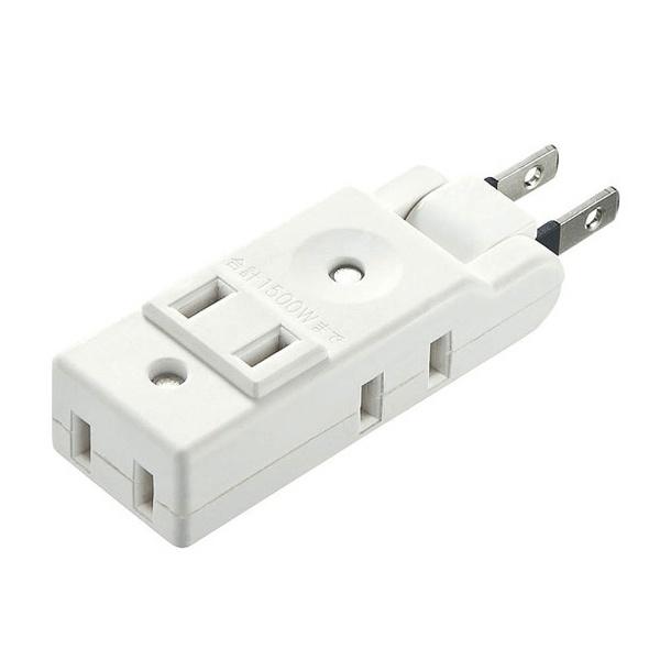 SANWA SUPPLY(サンワサプライ) スイングミニタップ （2P・4個口） ホワイト TAP-AC10W [振込不可] | SANWA SUPPLY | 01