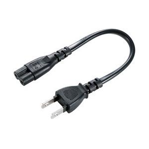 SANWA SUPPLY(サンワサプライ) 電源コード（2P・ストレートコネクタ・0.2m）KB-DM2S-02 【864】 | SANWA SUPPLY