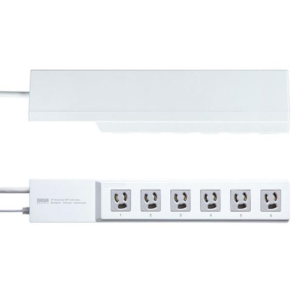 SANWA SUPPLY(サンワサプライ) TAP-RT1　タイマー付きタップ（3P・6個口・3m） [振込不可] | SANWA SUPPLY | 03