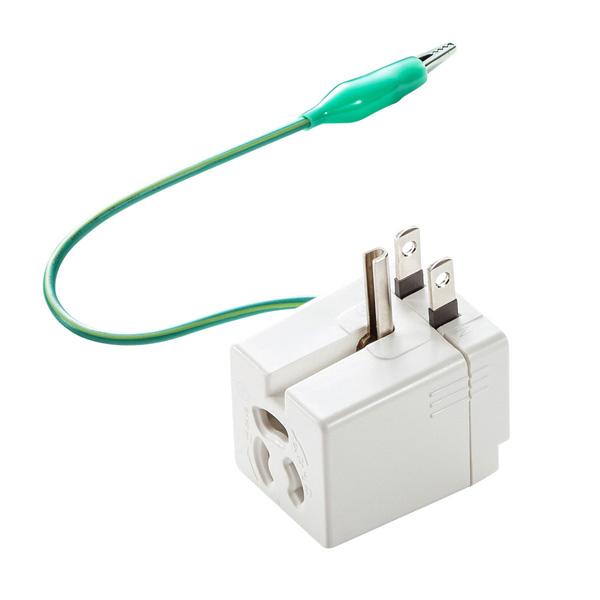 SANWA SUPPLY(サンワサプライ) 温度ヒューズ内蔵アダプタ   TAP-AD9W ［1個口 /スイッチ無］ | SANWA SUPPLY | 01