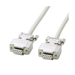 SANWA SUPPLY(サンワサプライ) RS-232Cケーブル クロス （D-sub9pinメスインチネジ（4-40）- D-sub9pinメスインチネジ（4-40）・10m）   KRS-403XF10N | SANWA SUPPLY