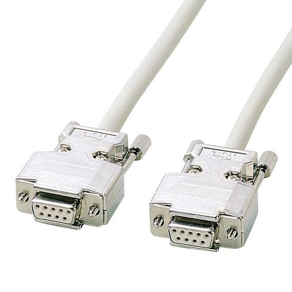 SANWA SUPPLY(サンワサプライ) KRS-403XF5N　RS-232Cケーブル（D-sub 9pin・クロス・メタルコネクター・5m | SANWA SUPPLY | 01