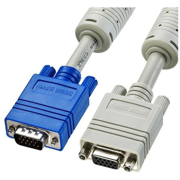 SANWA SUPPLY(サンワサプライ) 3m［HD-D-sub15pin → HD-D-sub15pin］　ディスプレイ延長ケーブル 複合同軸・アナログRGB　KC-VEN3K | SANWA SUPPLY | 01