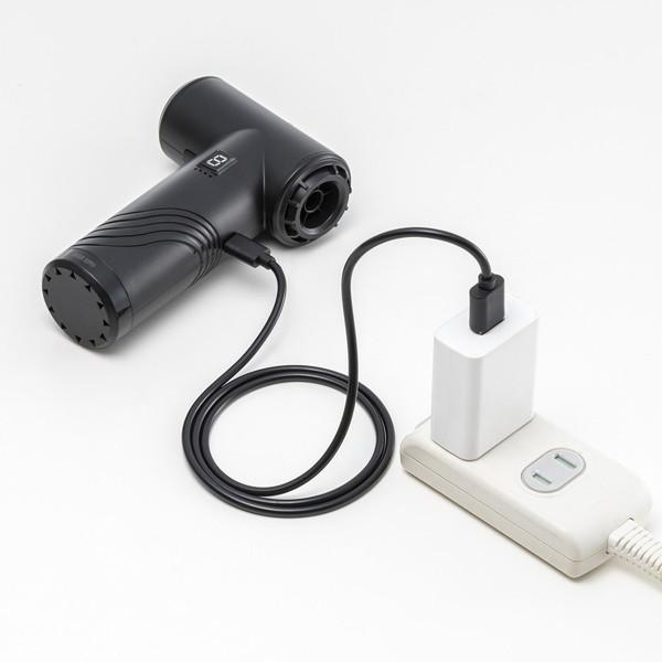 SANWA SUPPLY(サンワサプライ) 〔電動エアダスター〕充電式 コンパクトタイプ   CD-ADE5BK | SANWA SUPPLY | 12