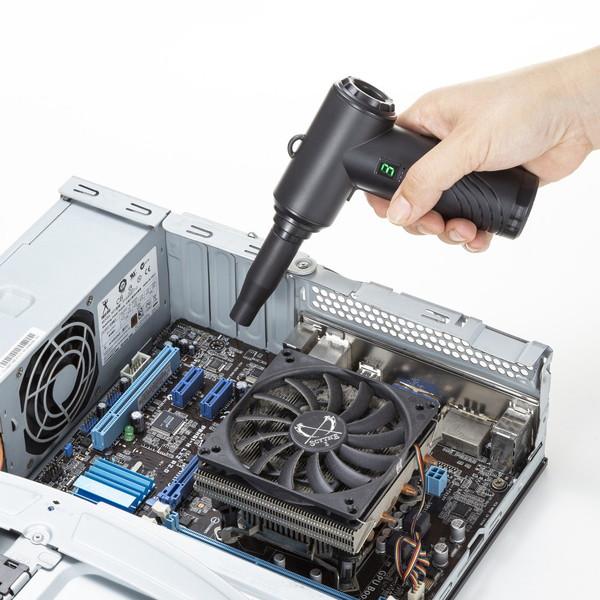 SANWA SUPPLY(サンワサプライ) 〔電動エアダスター〕充電式 コンパクトタイプ   CD-ADE5BK | SANWA SUPPLY | 14