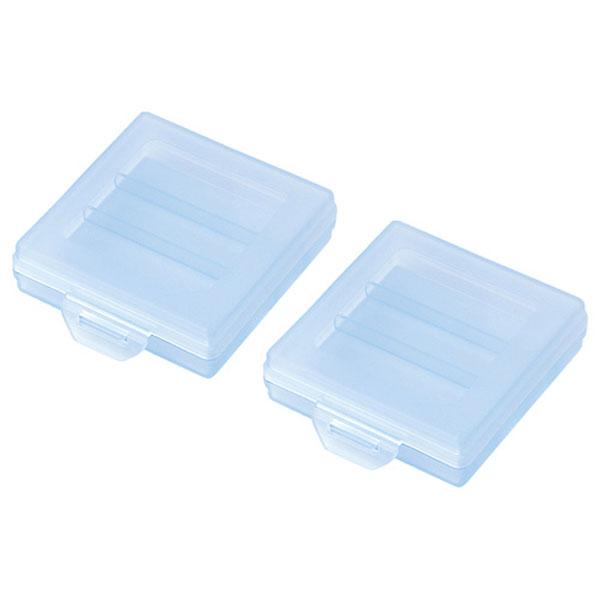 SANWA SUPPLY(サンワサプライ) 電池ケース（単4形用2個セット・ブルー） DG-BT4BLN | SANWA SUPPLY | 01