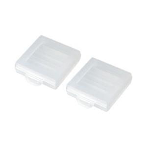 SANWA SUPPLY(サンワサプライ) 電池ケース（単4形用2個セット・クリア） DG-BT4CLN | SANWA SUPPLY