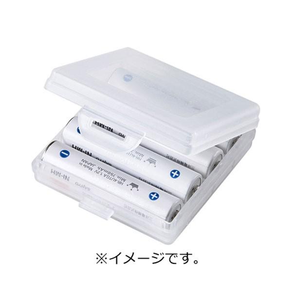 SANWA SUPPLY(サンワサプライ) 電池ケース（単4形用2個セット・クリア） DG-BT4CLN | SANWA SUPPLY | 01