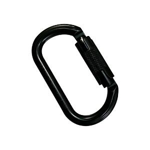 TOWA TOWA アルミ製カラビナ オーバル 黒 ロックセーフ機構 TOWA TAL124RB