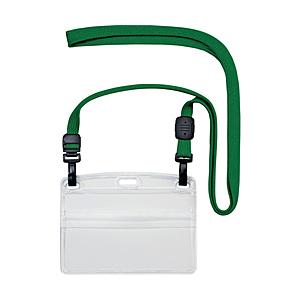 オープン工業 吊り下げ名札　ダブルフック式ヨコ名刺　10枚　緑　NL1GN | 