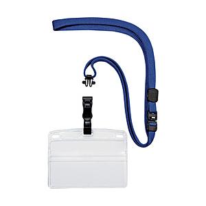 オープン工業 吊り下げ名札　脱着式　名刺サイズ　10枚　青　NL5BU | 