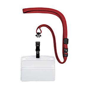 オープン工業 吊り下げ名札　脱着式　名刺サイズ　10枚　赤　NL5RD | 