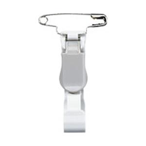 オープン工業 ＯＰ　名札用プラクリップ　安全ピン付　灰　（１０個入）   NX-13-GY | 