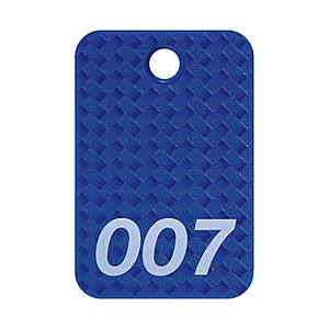 オープン工業 ＯＰ　番号札　四角　大　番号入り１〜２５　青　（２５枚入） | 