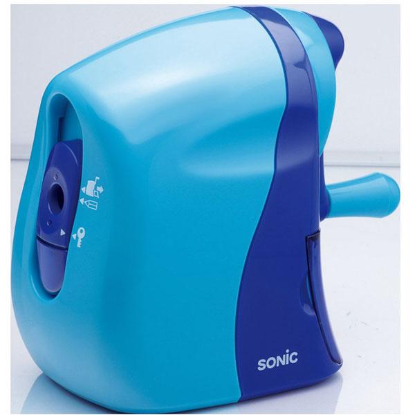 ソニック 手動鉛筆削り かるハーフ 青 SK-802-B ［手動タイプ］ | SONiC | 01