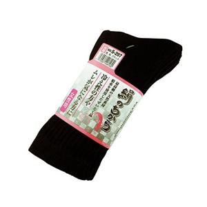 おたふく手袋 絹のちから　婦人　ブラック　先丸　3足組 2112155S297 | 